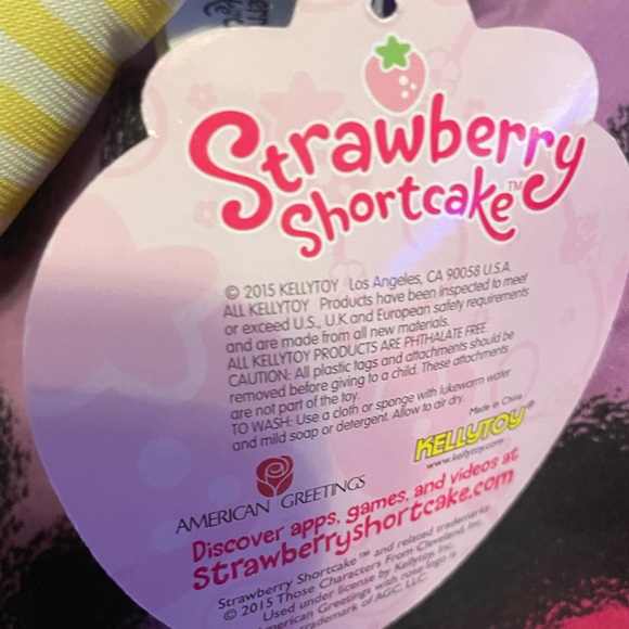 Strawberry shortcake and her friend Lemon meringue pie dolls, by Kelly Toy - Picture 4 of 7